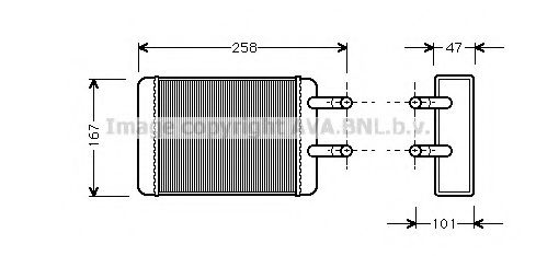 SI6044 AVA+QUALITY+COOLING Heat Exchanger, interior heating