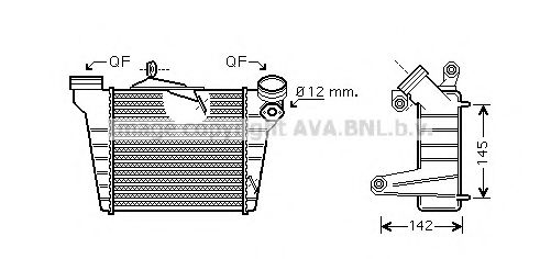 ST4036 AVA+QUALITY+COOLING Intercooler, charger