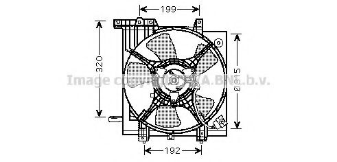 SU7502 AVA+QUALITY+COOLING Cooling System Fan, radiator