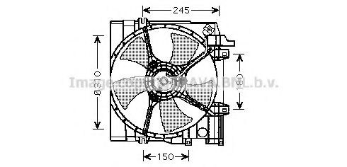 SU7513 AVA+QUALITY+COOLING Fan, radiator