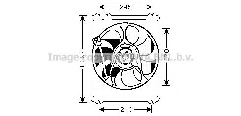 SU7514 AVA+QUALITY+COOLING Fan, radiator