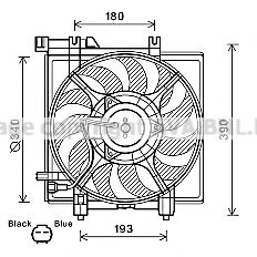 SU7516 AVA+QUALITY+COOLING Fan, radiator