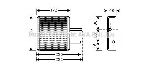 SZ6080 AVA+QUALITY+COOLING Heat Exchanger, interior heating