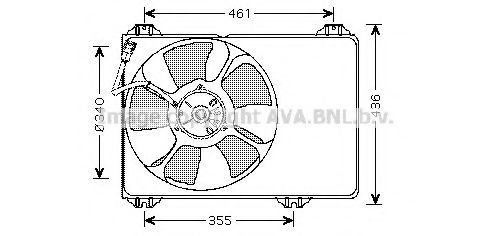 SZ7506 AVA+QUALITY+COOLING Fan, radiator