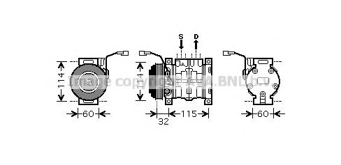 SZAK110 AVA+QUALITY+COOLING Compressor, air conditioning