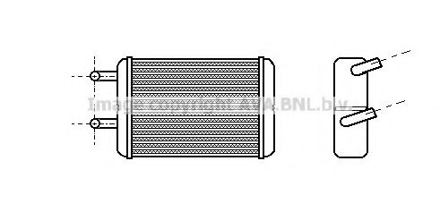 TO6133 AVA+QUALITY+COOLING Heat Exchanger, interior heating
