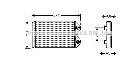 TO6369 AVA+QUALITY+COOLING Heat Exchanger, interior heating