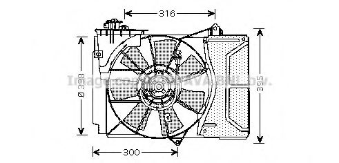 TO7503 AVA+QUALITY+COOLING Cooling System Fan, radiator