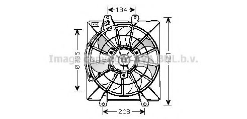 TO7507 AVA+QUALITY+COOLING Fan, radiator
