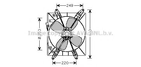 TO7513 AVA+QUALITY+COOLING Fan, radiator