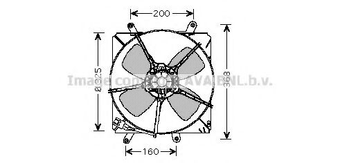 TO7514 AVA+QUALITY+COOLING Fan, radiator