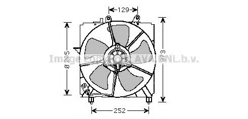 TO7517 AVA+QUALITY+COOLING Cooling System Fan, radiator