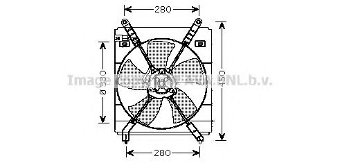 TO7525 AVA+QUALITY+COOLING Fan, radiator