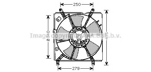 TO7529 AVA+QUALITY+COOLING Fan, radiator