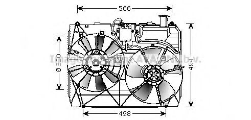 TO7534 AVA+QUALITY+COOLING Fan, radiator