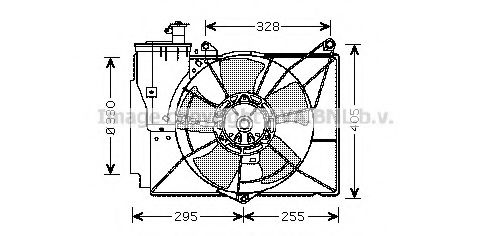 TO7539 AVA+QUALITY+COOLING Fan, radiator