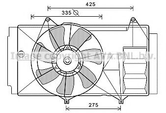 TO7580 AVA+QUALITY+COOLING Fan, radiator