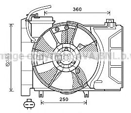 TO7647 AVA+QUALITY+COOLING Cooling System Fan, radiator