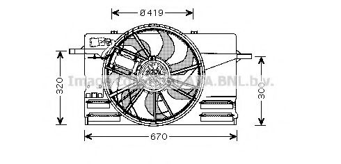 VO7508 AVA+QUALITY+COOLING Fan, radiator
