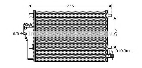 VW5277D AVA+QUALITY+COOLING Condenser, air conditioning