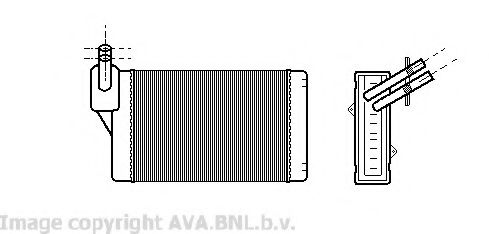 VW6060 AVA+QUALITY+COOLING Heat Exchanger, interior heating