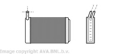 VW6061 AVA+QUALITY+COOLING Heat Exchanger, interior heating
