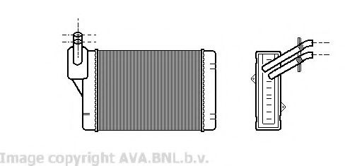 VW6069 AVA+QUALITY+COOLING Heat Exchanger, interior heating