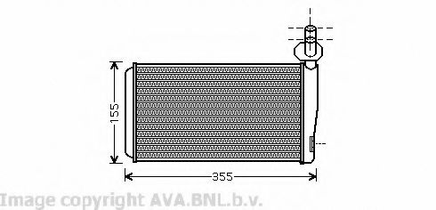 VW6259 AVA+QUALITY+COOLING Heat Exchanger, interior heating
