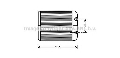 VW6301 AVA+QUALITY+COOLING Heat Exchanger, interior heating