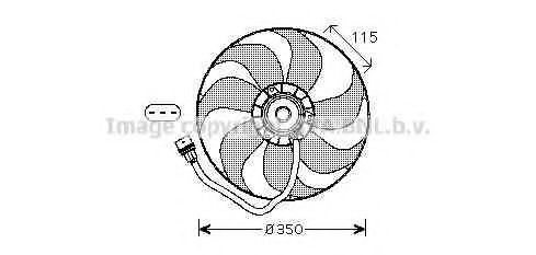 VW7521 AVA+QUALITY+COOLING Cooling System Fan, radiator