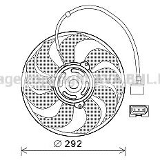 VW7533 AVA+QUALITY+COOLING Cooling System Fan, radiator