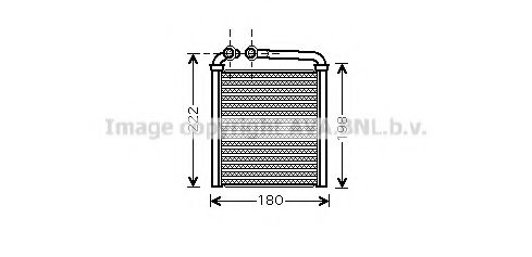 VWA6256 AVA+QUALITY+COOLING Heat Exchanger, interior heating