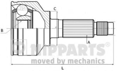 J2820307 NIPPARTS Joint Kit, drive shaft