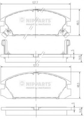 J3604018 NIPPARTS Brake Pad Set, disc brake