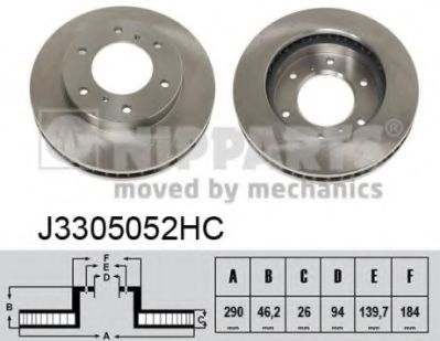 J3305052HC NIPPARTS Brake Disc