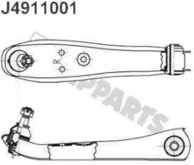 J4911001 NIPPARTS Wheel Suspension Track Control Arm