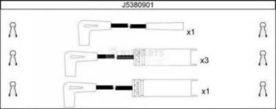J5380901 NIPPARTS Ignition Cable Kit