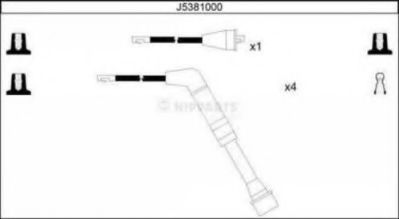 J5381000 NIPPARTS Ignition System Ignition Cable Kit