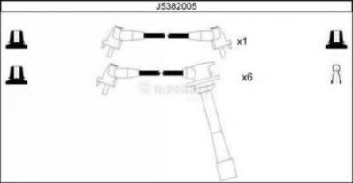 J5382005 NIPPARTS Ignition Cable Kit