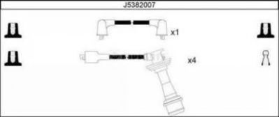 J5382007 NIPPARTS Комплект проводов зажигания