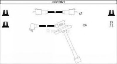 J5382027 NIPPARTS Комплект проводов зажигания
