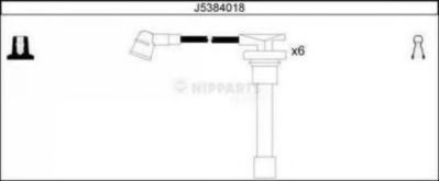 J5384018 NIPPARTS Комплект проводов зажигания