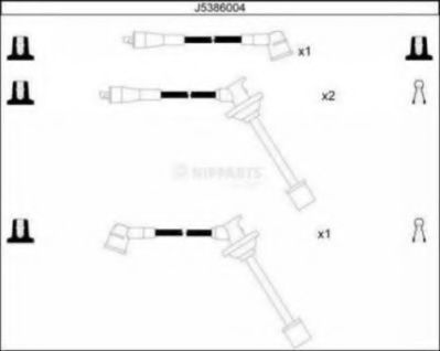 J5386004 NIPPARTS Ignition Cable Kit
