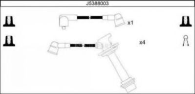 J5388003 NIPPARTS Ignition Cable Kit