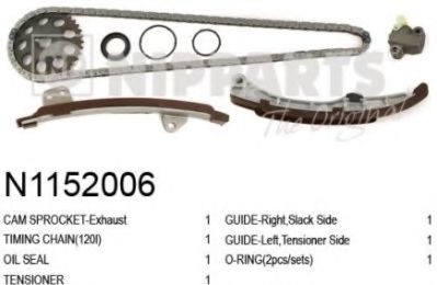 N1152006 NIPPARTS Engine Timing Control Timing Chain Kit