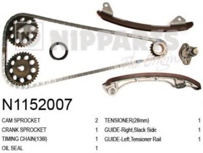 N1152007 NIPPARTS Timing Chain Kit