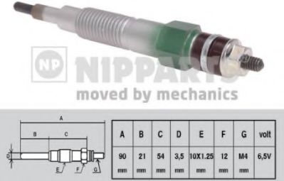 N5711029 NIPPARTS Glow Plug