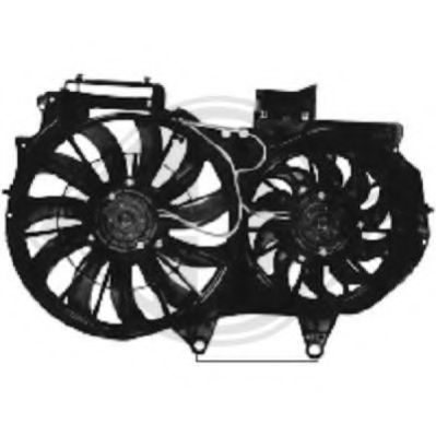 1017101 DIEDERICHS Electric Motor, radiator fan