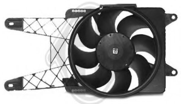 3433101 DIEDERICHS Cooling System Fan, radiator