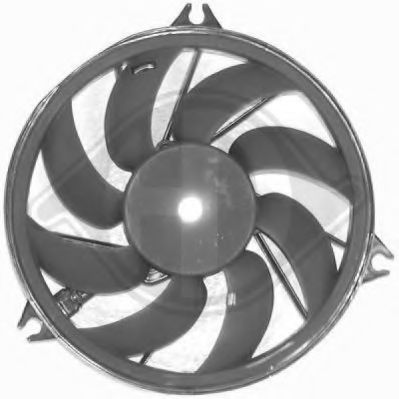 4225001 DIEDERICHS Cooling System Fan, radiator